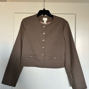 H&M Women's Plaid Blazer Jacket
